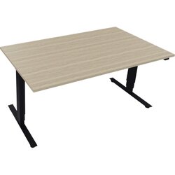 Neutralware 810046371 Schreibtisch 1600x900x625-1285 Kufe klappbar an/Eiche Nat