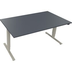 Neutralware 810046482 Schreibtisch 1600x900x625-1285 Kufe klappbar si/Lavagrau