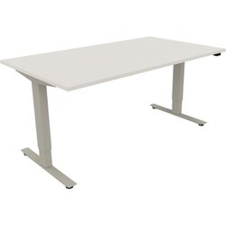 Neutralware 810046401 Schreibtisch 1600x900x625-1285 Kufe klappbar si/Weiß