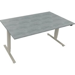 Neutralware 810046483 Schreibtisch 1600x900x625-1285 Kufe klappbar si/Beton