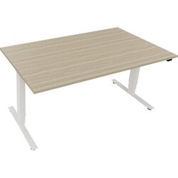 Neutralware 810046571 Schreibtisch 1600x900x625-1285 Kufe klappbar ws/Eiche Nat