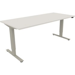 Neutralware 810046701 Schreibtisch 1800x800x625-1285 Kufe klappbar si/Weiß