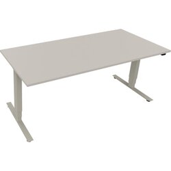Neutralware 810046781 Schreibtisch 1800x800x625-1285 Kufe klappbar si/Lichtgrau