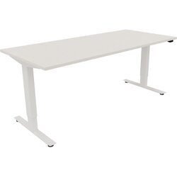 Neutralware 810046801 Schreibtisch 1800x800x625-1285 Kufe klappbar ws/Weiß