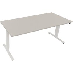 Neutralware 810046881 Schreibtisch 1800x800x625-1285 Kufe klappbar ws/Lichtgrau