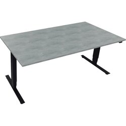 Neutralware 810046983 Schreibtisch 1800x900x625-1285 Kufe klappbar an/Beton