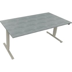 Neutralware 810047083 Schreibtisch 1800x900x625-1285 Kufe klappbar si/Beton