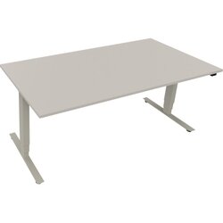 Neutralware 810047081 Schreibtisch 1800x900x625-1285 Kufe klappbar si/Lichtgrau