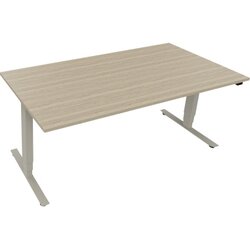 Neutralware 810047071 Schreibtisch 1800x900x625-1285 Kufe klappbar si/Eiche Nat