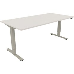Neutralware 810047001 Schreibtisch 1800x900x625-1285 Kufe klappbar si/Weiß