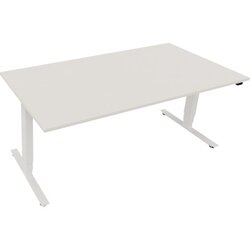 Neutralware 810047101 Schreibtisch 1800x900x625-1285 Kufe klappbar ws/Weiß