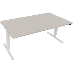 Neutralware 810047181 Schreibtisch 1800x900x625-1285 Kufe klappbar ws/Lichtgrau