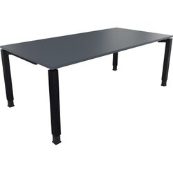 Neutralware 810034382 Schreibtisch 2000x1000x680-820 4Fuß Quadrat an/Lavagrau