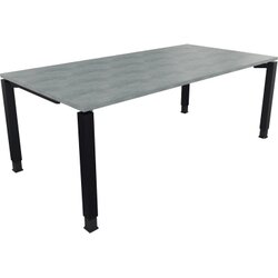 Neutralware 810034383 Schreibtisch 2000x1000x680-820 4Fuß Quadrat an/Beton hell