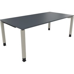 Neutralware 810034482 Schreibtisch 2000x1000x680-820 4Fuß Quadrat si/Lavagrau