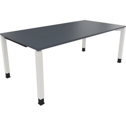 Neutralware 810034582 Schreibtisch 2000x1000x680-820 4Fuß Quadrat ws/Lavagrau