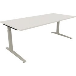 Neutralware 810028401 Schreibtisch 2000x900x650-850 Kufe Quadrat si/Weiß