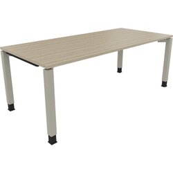 Neutralware 810035671 Schreibtisch 2000x900x680-820 4Fuß Quadrat si/Eiche Natur