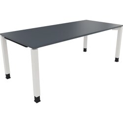 Neutralware 810035782 Schreibtisch 2000x900x680-820 4Fuß Quadrat ws/Lavagrau