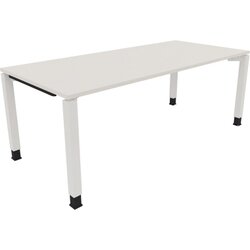 Neutralware 810035701 Schreibtisch 2000x900x680-820 4Fuß Quadrat ws/Weiß