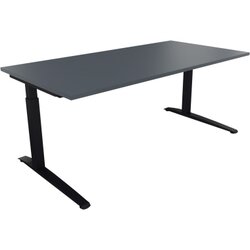 Neutralware 810026882 Schreibtisch 1800x900x650-850 Kufe Quadrat an/Lavagrau
