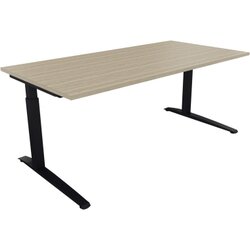 Neutralware 810026871 Schreibtisch 1800x900x650-850 Kufe Quadrat an/Eiche Natur