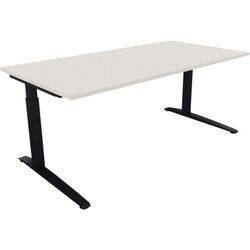 Neutralware 810026801 Schreibtisch 1800x900x650-850 Kufe Quadrat an/Weiß