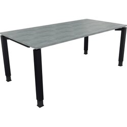 Neutralware 810034083 Schreibtisch 1800x900x680-820 4Fuß Quadrat an/Beton hell