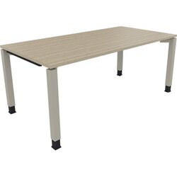 Neutralware 810034171 Schreibtisch 1800x900x680-820 4Fuß Quadrat si/Eiche Natur