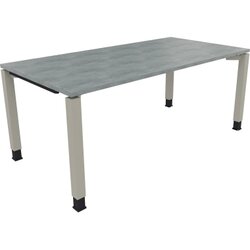 Neutralware 810034183 Schreibtisch 1800x900x680-820 4Fuß Quadrat si/Beton hell