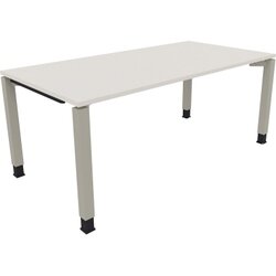 Neutralware 810034101 Schreibtisch 1800x900x680-820 4Fuß Quadrat si/Weiß