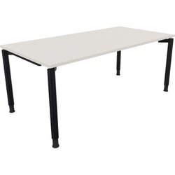 Neutralware 810041501 Schreibtisch 1800x900x680-820 4Fuß Rund an/Weiß