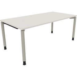 Neutralware 810041601 Schreibtisch 1800x900x680-820 4Fuß Rund si/Weiß