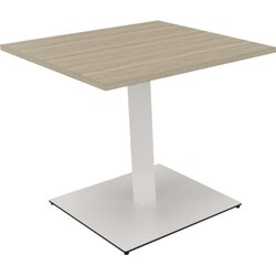 Neutralware 810019071 Konferenztisch Tellerfuß  Quad 80x80x72 ws/Eiche