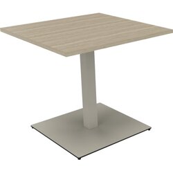 Neutralware 810018971 Konferenztisch Tellerfuß  Quad 80x80x72 si/Eiche