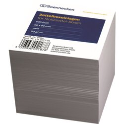 Soennecken 5789 Zettelboxeinlage 9x9cm 80g 800Blatt ws