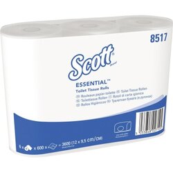 Scott® 8517 Toilettenpapier 2lagig 600Blatt weiß 6 Rl./Pack.