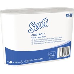 Scott® 8518 Toilettenpapiert Plus 3lagig 350Bl. 6 St./Pack.