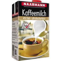 NAARMANN 680 Kaffeemilch 4Prozent Fett 1Liter