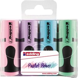 edding 4-7-4099 Textmarker Mini 7 pastell sort. 4St.