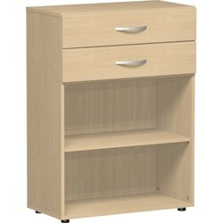 Geramöbel S-383600-B Regal Flex 3OH 1Boden 800x1.104x420mm bu