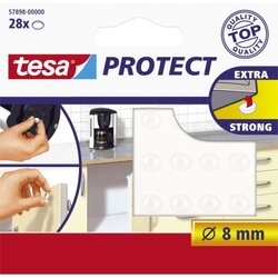 tesa® 57898-00000 Lärmstopper rund 8mm tr 28 St./Pack.