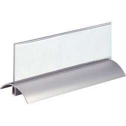 DURABLE 820219 Tischnamensschild Desk Presenter 61x210mm tr 2St.