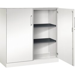 C+P Flügeltürenschrank Asisto 1.200 x 1.310 x 435 mm (B x H x T) verkehrsweiß