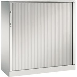 C+P Rollladenschrank Asisto 3 Ordnerhöhen 1.200 x 1.310 x 435 mm (B x H x T) lichtgrau