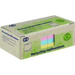 Soennecken 5877 Haftnotiz oeco RC 75x75mm 100Bl. sort. 12St.
