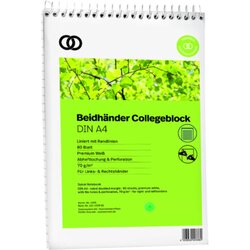 Soennecken 1255 Kopfspiralblock oeco RC A4 80Blatt liniert