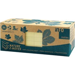 Info 5644-11box Haftnotiz 75x75mm gelb 12 St./Pack.