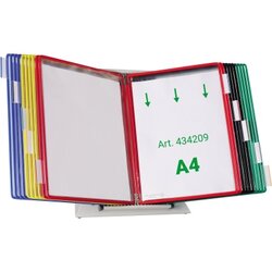 DJOIS 434209 Sichttafelständer DIN A4 20Sichttafeln sort.