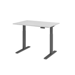 Hammerbacher VXMKA12/5/G Schreibt. el.120x80cm graphit/grau